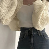 Elegant Knit Batwing Cardigan