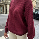 Minimalist Solid Long Sleeve Sweater