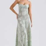 Lace Tie-Strap Romantic Maxi Dress