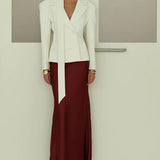 Single Button Lapel Blazer