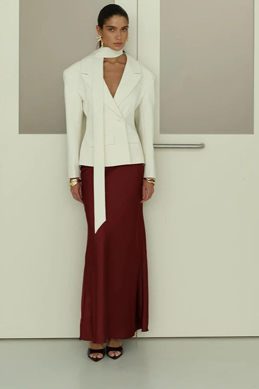 Single Button Lapel Blazer