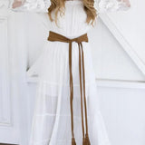 Flare Sleeve Off Shoulder Boho Dress
