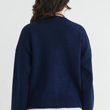 Loose Fit V Neck Cardigan Sweater