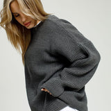 Loose Fit Pullover Knit Sweater