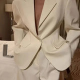 Turn Down Collar Casual Blazer