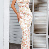 Slim Fit Maxi Floral Dress