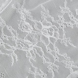 Lace Sheer Split Ruffle Asymmetrical Skirt