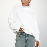 Slimming High Neck Knit Sweater