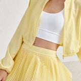 Cropped Zip-Up Athletic Jacket