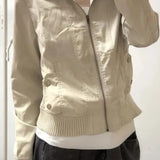 Casual Turn-Down Collar Short Jacket