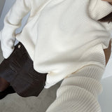 Off Shoulder Turtleneck Sweater