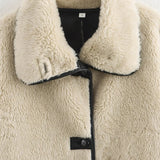 Fleece Lapel Short Jacket