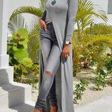 3XL plus size high Slit Sheath T-Shirt Dress