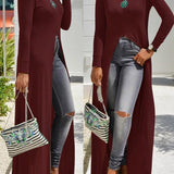 3XL plus size high Slit Sheath T-Shirt Dress