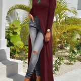 3XL plus size high Slit Sheath T-Shirt Dress