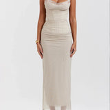Maxi Dress Dreamscape - Light Gray Dream