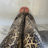 Leopard Diamanté Flared Jeans
