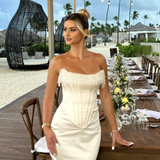 Roxanna - Sleeveless Corset Midi Dress