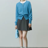 Casual Solid Knit Sweater Cardigan