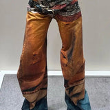 Street Style Abstract Gradient Jeans