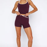 Defence Bike Shorts Plum/Cream