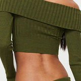 Sexy Off Shoulder Knit Sweater