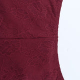 Sexy Lace Ribbon Slim Flare Pants