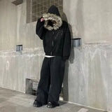 Gothic Skeleton Zip Up Hoodie