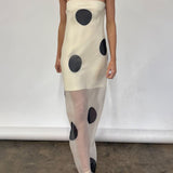 Polka Dot Bodycon Cami Maxi Dress