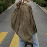 Oversized Suede Bomber Jacket