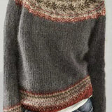 Trendy Color Block Pullover Sweater