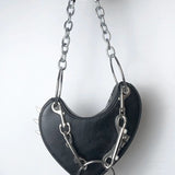 Gothic Lolita Y2K Harajuku Punk Steampunk Japanese Rivet Crossbody Bag