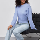 Slim Fit Basic Crop Sweater