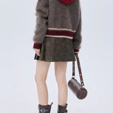 Long Sleeve Color-block Striped Sweater