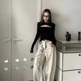 Vintage Straight Tie Dye Jeans