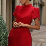 Fia | Elegant Petal Sleeves Mini Dress
