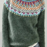 Trendy Color Block Pullover Sweater
