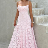 Sexy Backless Chiffon Maxi Dress