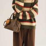 Crew Neck Colorblock Sweater