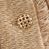 Tweed Button Front Jacket