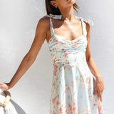 Boho Sleeveless Maxi Floral Dress