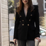Double-Breasted Commuter Blazer