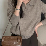 Slouchy Polo Style Sweater