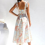 Boho Sleeveless Maxi Floral Dress