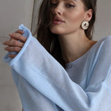 Lightweight Hollow Knit Sweater