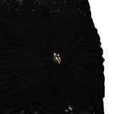 Sleeveless Lace High Slit Maxi Dress