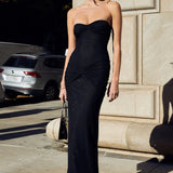 Strapless Backless Mermaid Maxi Dress
