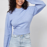Slim Fit Basic Crop Sweater