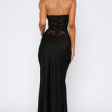Fall In Love With You Strapless Maxi Dress Black