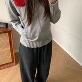 Thick Turtleneck Knit Sweater